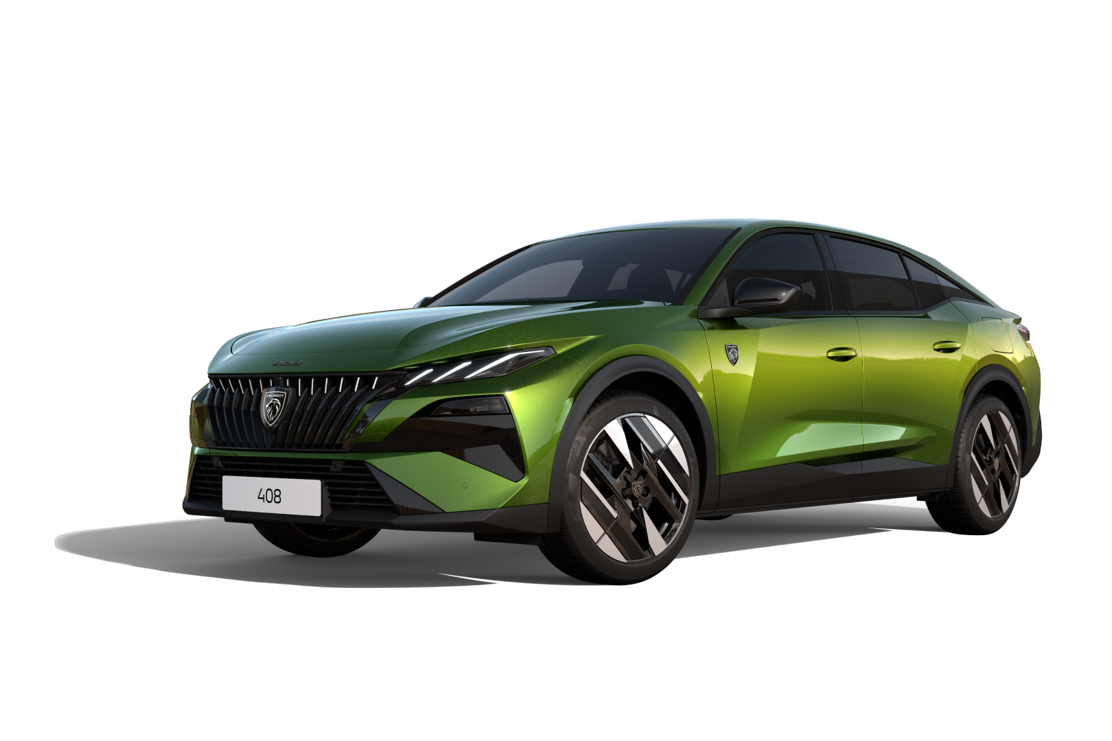 Фастбек Peugeot 408 у комплектації GT зеленого кольору
